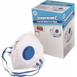 Silverline Plat Vouwbaar FFP2 Stofmasker met Ventiel - 25 stuks