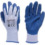 Latex Bauarbeiterhandschuhe Gr&#246;&#223;e L 10