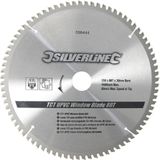 Silverline 598444 TCT UPVC Vensterblad 80T 250 x 30-25, 20, 16 mm Ringen