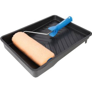 Verfbak - Verfroller - Zwart - Plastic - 230 mm