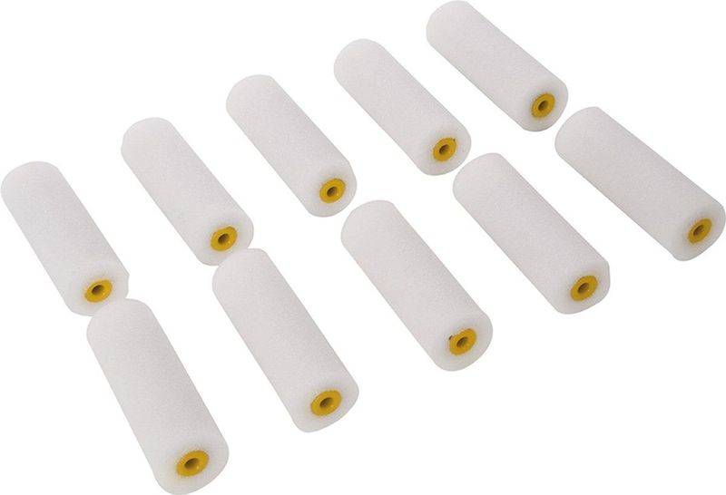 Silverline Mini Verfroller 100 Mm - Lak - 10 Stuks