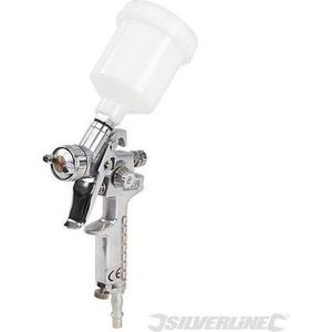 Silverline Krachtig verfspuitpistool - grote nevelvorming - 100 ml - ergonomische grip - milieuvriendelijk