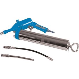 Silverline Pneumatische vetspuit - gietijzeren kop - verchroomde cilinder - 400 cm³ - 280 mm