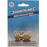 Silverline 868573 messing snelkoppeling 1/2 inch binnendraad