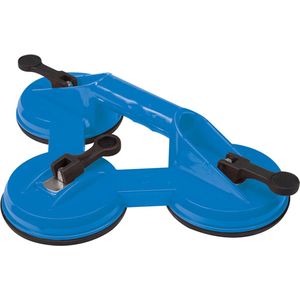 Silverline - Driedubbele Glasdrager - Zwart - Kunststof - 100 kg Draagcapaciteit