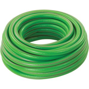 Silverline Versterkte PVC Tuinslang - Groen - 15 Meter - 1/2 Inch Diameter