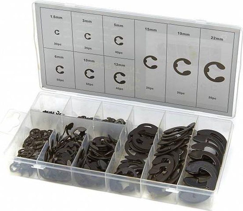 Silverline E-clip Assortiment 300-delig