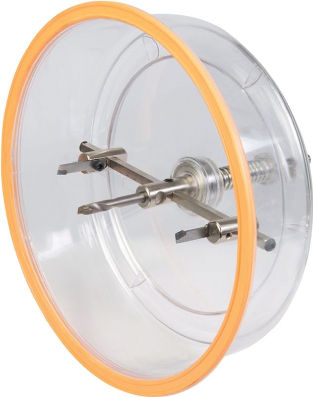 Silverline - Verstelbare Gatenzaag - Inclusief Stofkap - 40 tot 200 mm