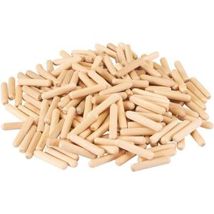 Silverline Gegroefde berkenhouten deuvels - Ø 10 x 40 mm - 200 stuks