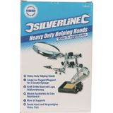 Silverline 'Heavy-Duty' derde hand met vergrootglas, 60 mm, 3x