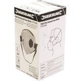 Silverline Plat Vouwbaar FFP3 Stofmasker met Ventiel - Enkel Gebruik Displaydoos - 25 stuks