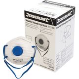 Silverline Gevormd FFP2 Stofmasker met Ventiel - Enkel Gebruik - 10 stuks