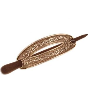 Brons Haarspeld Staffordshire Hoard , Bronzen sieraden,,Sieraden in gouden kleur