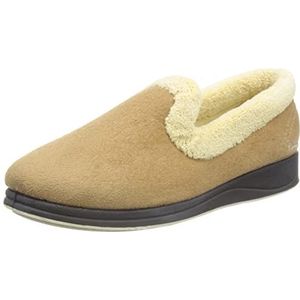 Padders Repose EE Wide Fitting Womens Memory Foam Slippers (3 UK, Taupe, numeric_3)