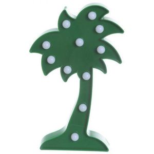 Groene palmboom met LED verlichting