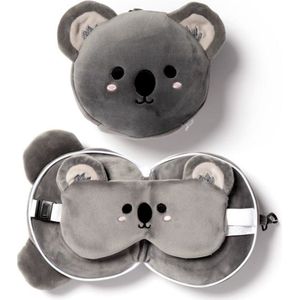 Pluche Cutiemals Koala Rond Reiskussen & Slaapmasker