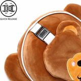 Relaxeazzz - Aap - Reiskussen en Slaapmasker Set - Bruin - Polyester