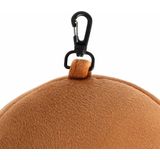 Relaxeazzz - Aap - Reiskussen en Slaapmasker Set - Bruin - Polyester