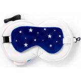 Relaxeazzz Ruimtevaart knuffel/reiskussen/slaapmasker - 2-in-1 set - voor kinderen- in vliegtuig of auto