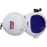 Relaxeazzz Ruimtevaart knuffel/reiskussen/slaapmasker - 2-in-1 set - voor kinderen- in vliegtuig of auto