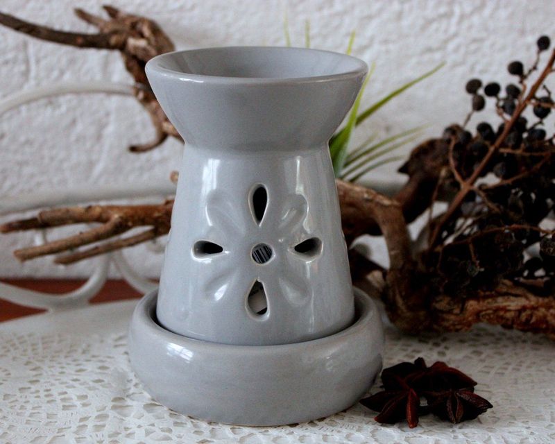 Keramiek Olie- en Wax Geurbrander Bloem Lijstwerk