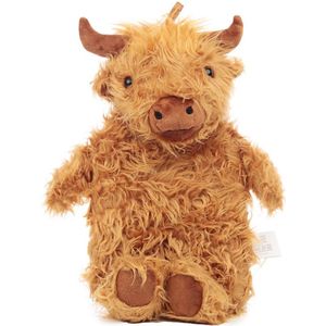 Highlander - Bruine Koe Warmwaterkruik - 650 ml - Pluche Hoes