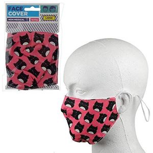 Herbruikbare gezichtsbedekking - niet medisch groot formaat (katachtige fijne kat)