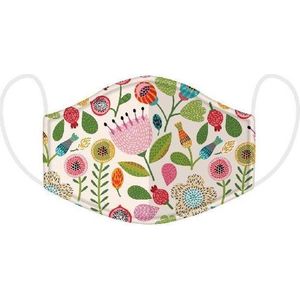 Puckator Mondkapje -met bloemen en blaadjes