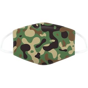 Puckator Mondkapje - met groene camouflage print