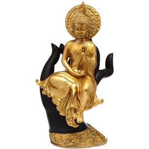 Goud Thaise Boeddha zittend in hand