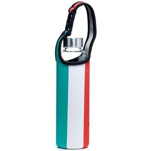 Italiaanse vlag Glazen Waterfles 500ml