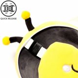 Relaxeazzz Bij knuffel/reiskussen/slaapmasker - 2-in-1 set - voor kinderen- in vliegtuig of auto