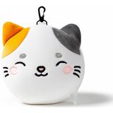 Relaxeazzz - Lola de Kat - Reiskussen en Slaapmasker Set - Wit - Polyester