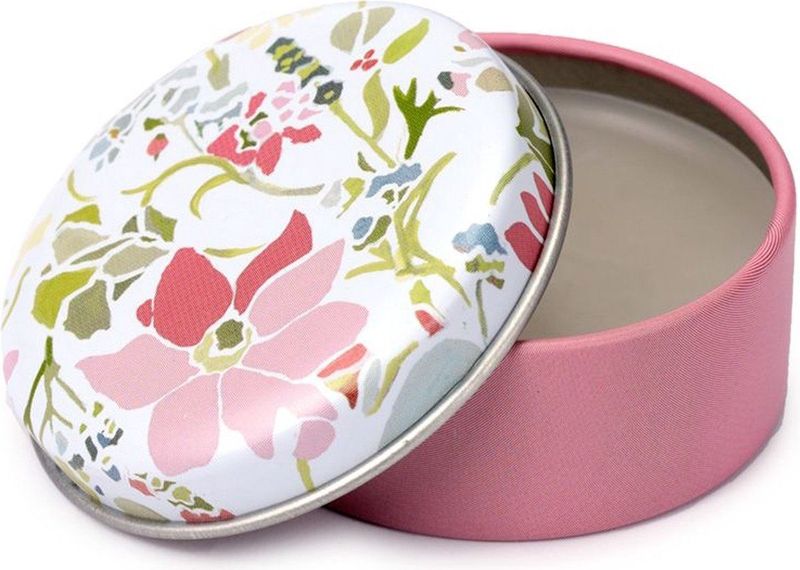 Julie Dodsworth Roze Bloemig Design Lipbalsem in blik Bloemen Strawberry