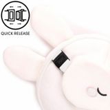 Relaxeazzz Frances het Konijn knuffel/reiskussen/slaapmasker - 2-in-1 set - voor kinderen- in vliegtuig of auto