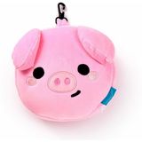 Relaxeazzz Oliver het Varken knuffel/reiskussen/slaapmasker - 2-in-1 set - voor kinderen- in vliegtuig of auto