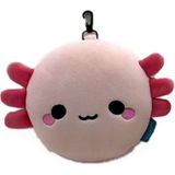 Relaxeazzz Maddie de Axolotl knuffel/reiskussen/slaapmasker - 2-in-1 set - voor kinderen- in vliegtuig of auto
