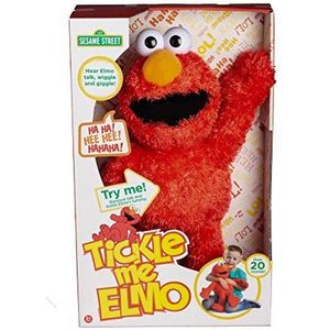 Sesamstraat Kitzel Mich Elmo 45 cm, Tickle Me, met meer dan 20 geluiden