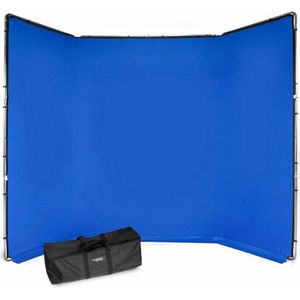 Manfrotto Mlbg4301Kb Kit Fondale Manfrotto Chroma Key Fx 4X2,9 M Blu