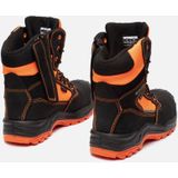 BuckBootz - BVIZ1 - Werkschoen - Zwart/Geel - Hoog S3 + KN