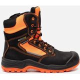 BuckBootz - BVIZ1 - Werkschoen - Zwart/Geel - Hoog S3 + KN