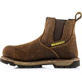 Buckbootz - B1180 - Instapper - Donkerbruin - Aluminium Beschermneus - Waterdicht