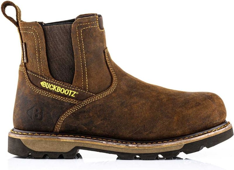 Buckbootz - B1180 - Instapper - Donkerbruin - Aluminium Beschermneus - Waterdicht