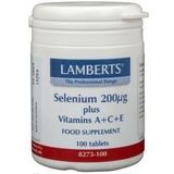 Lamberts Selenium 200 mcg met vitamine A C E 100 tabletten