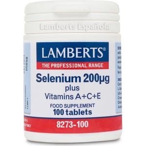 Lamberts Selenium 200 mcg met vitamine A C E 100 tabletten