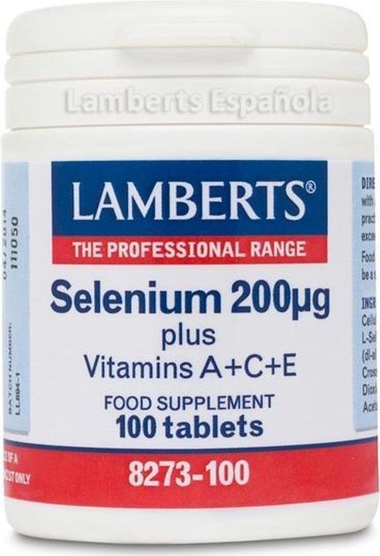 Lamberts Selenium 200 mcg met vitamine A C E 100 tabletten
