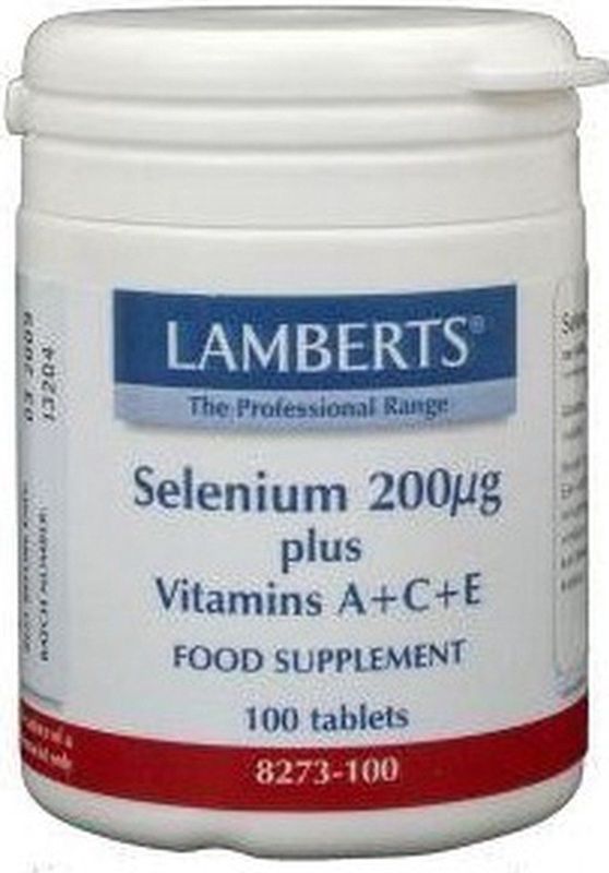Lamberts Selenium 200 mcg met vitamine A C E 100 tabletten