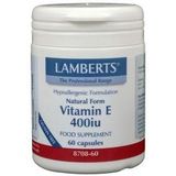 Lamberts Vitamine e 400ie natuurlijk 60 vegetarische capsules