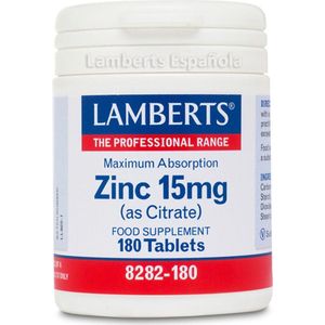 Lamberts - Zink Citraat - 15 mg - Mineralenpreparaat
