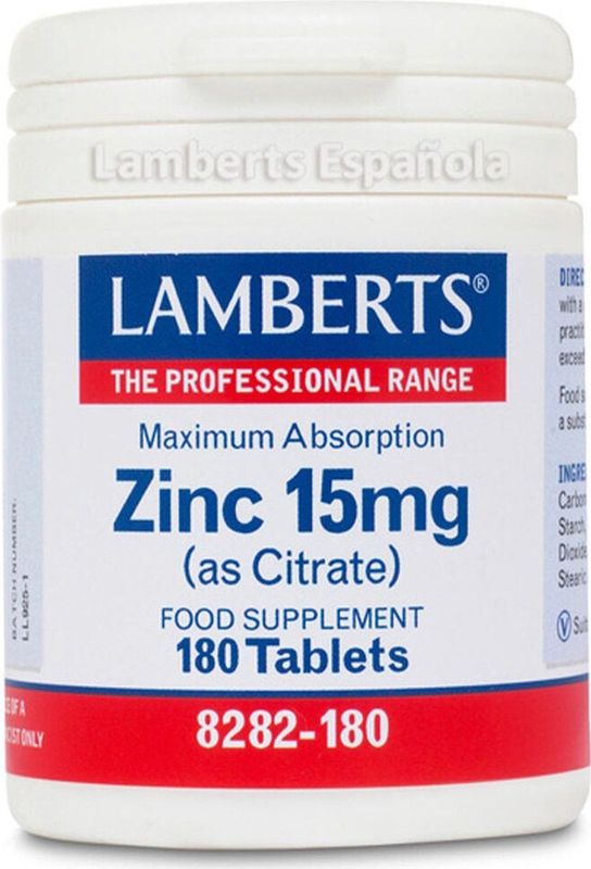 Lamberts - Zink Citraat - 15 mg - Mineralenpreparaat